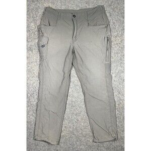 Aftco Gamma Ray Pants Men’s 34x28.5 Gray Cargo Fishing Nylon Lightweight